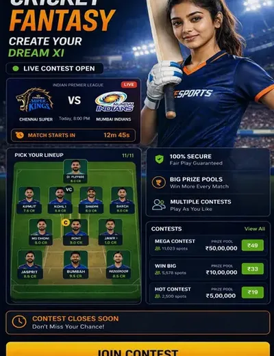 Yonoarcadeguru (yono arcadeguru) fantasy cricket & matchday visual 3